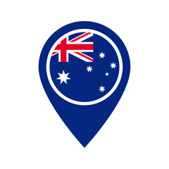 Australia flag location icon