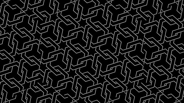 Intricate Smoothed Locking Grid Pattern with Elegant Flow