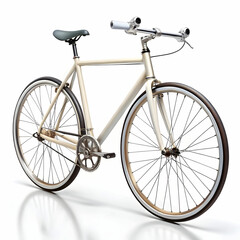 Naklejka premium bike in white background