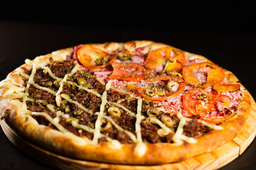 pizza, cheese, pepperoni, Italian, food, slice, fresh, gourmet, delicious, traditional, crust, topping, tomato, mozzarella, basil, herbs, baked, cuisine, restaurant, homemade, cheesy, crispy, savory, 