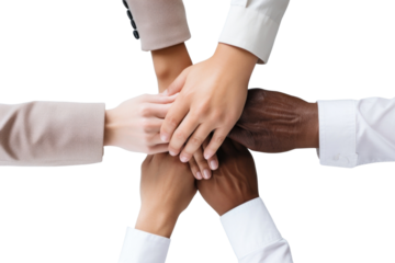 PNG Hand togetherness cooperation agreement.