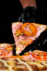 pizza, cheese, pepperoni, Italian, food, slice, fresh, gourmet, delicious, traditional, crust, topping, tomato, mozzarella, basil, herbs, baked, cuisine, restaurant, homemade, cheesy, crispy, savory, 