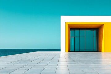 Facade of a modern apartment building