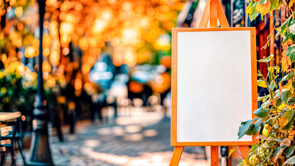 Empty White Objects Mockups with Fall - Autumn Environment - Logo and Graphics Placement