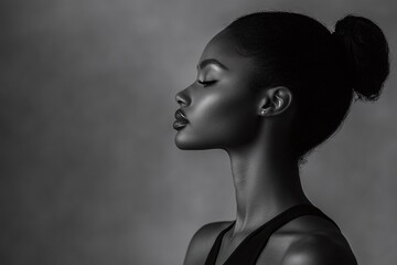 Elegant studio portrait capturing the concept of self-renewal.