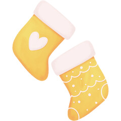 Socks watercolor illustration 