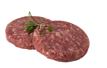 meat burger patties cut out isolated transparent background