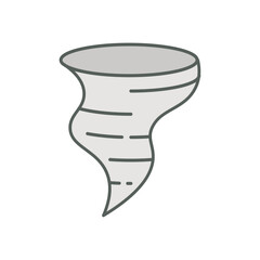 storm weather icon linear style isolated white.