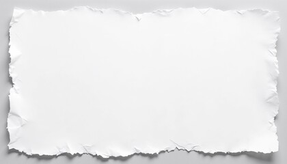 Naklejka premium White torn paper background with rough edges