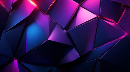 Obraz premium Abstract background with a vibrant pink and blue geometric pattern.