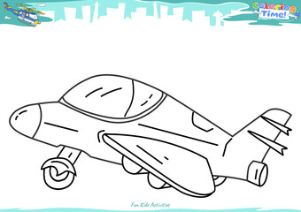 Lets color it airplane 10