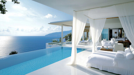 Fototapeta premium 美しいビーチのリゾートホテル