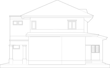 3D illustration of residential project