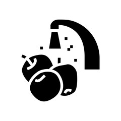 hygiene food safety glyph icon vector. hygiene food safety sign. isolated symbol illustration