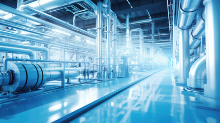 Obraz premium Advanced Industrial Pipeline System