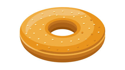 a piece of bagels vector art