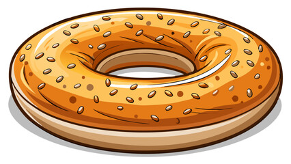 a piece of bagels vector art, bagels food vector 