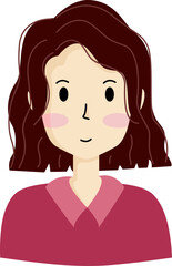 Female face people avatar