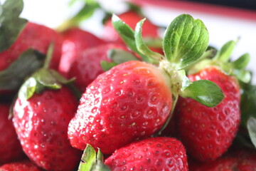 Fresh Close up of Strawberry 