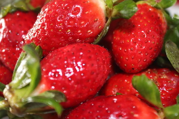 Fresh Close up of Strawberry 