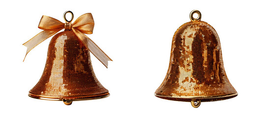 Set of sequins festive bell.