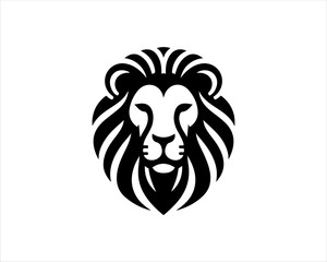 Lion logo design vector template. Lion head logo design icon symbol vector illustration