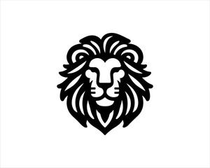 Obraz premium Lion logo design vector template. Lion head logo design icon symbol vector illustration