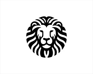 Lion logo design vector template. Lion head logo design icon symbol vector illustration