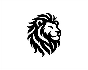 Lion logo design vector template. Lion head logo design icon symbol vector illustration