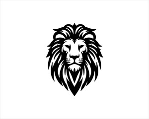 Lion logo design vector template. Lion head logo design icon symbol vector illustration