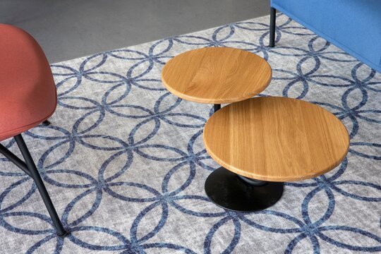 Side tables.Interior design. Wooden furniture. At home. Moern design. Table.