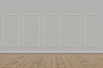 Empty home interior wall mock-up