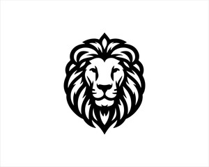 Lion logo design vector template. Lion head logo design icon symbol vector illustration