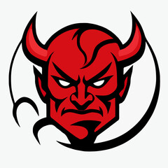 red devil face