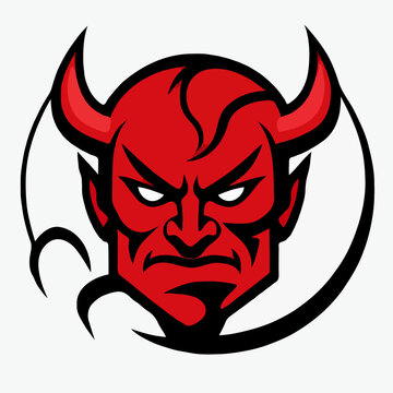 red devil face