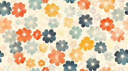 Seamless pastel kaleidoscope pattern ideal for decorative background design