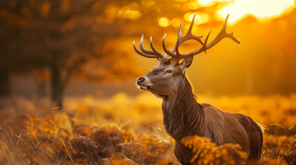 forest and animal concept Generated AI 