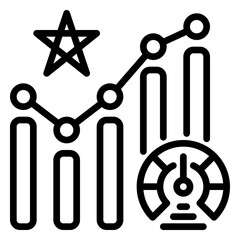Performance icon, Line icon style