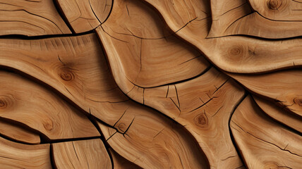 Abstract wooden background. Polished wood texture, glossy surface.copy space