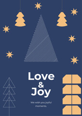 Colorful Abstract Design with Christmas Text Message. Perfect for conveying happiness, positivity, and celebration in designs and creative projects