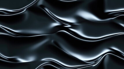 Obraz premium Glossy black seamless pattern with a blurred effect ideal for sophisticated surface finishing