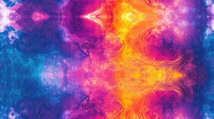 Vibrant tie dye seamless pattern showcasing cosmic abstract designs and colorful neon textures perfect for fashion textiles artistic prints home decor