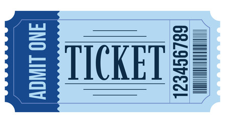 Ticket template for festival, cinema, theater, concert, performance, party