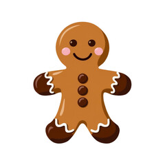 Obraz premium Gingerbread in cute cartoon style