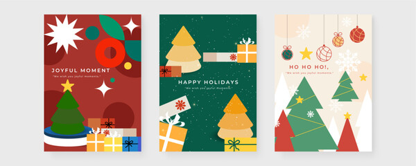 Joyful Holiday Greeting Cards with Christmas Themes