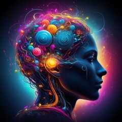 Obraz premium Brainstorming Burst of Ideas