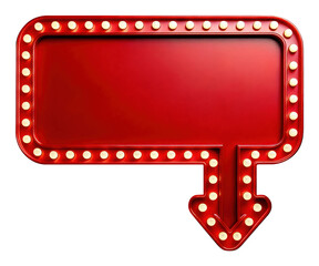 3D retro cinema frame banner background