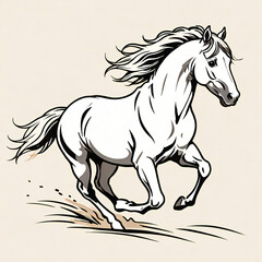走る馬