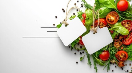 Black and white chart line with price tags and food icons, clear background