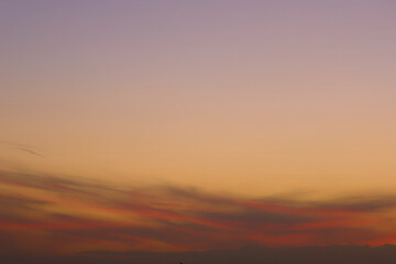 sunset in the sky